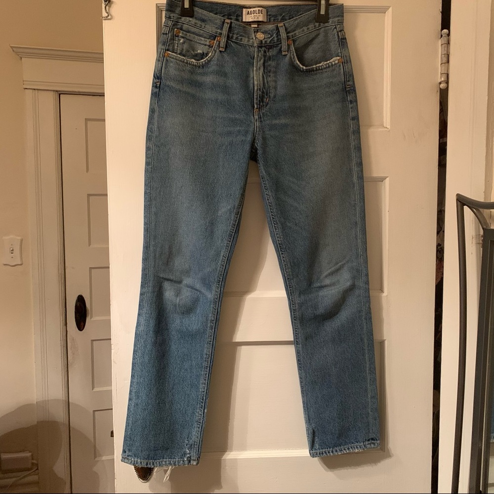 Agolde Cigarette Low Slung Straight Leg - size 25